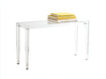 Consolle in acrilico 110x38x75 cm - trasparente - struttura lineare per soggiorno