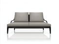Poltrona Reclinabile doppia in metallo 164×80×84 cm - grigio tortora e nero - base rettangolare per Terrazza