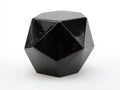 Pedale poliedrico 56x54x49 cm - nero lucido - poggiapiedi compatto per soggiorno